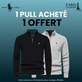 Pull Col Zippé  R&L 1+1 (DÉSTOCKAGE)