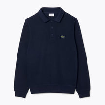 LC Ribbed Cotton Polo Collar Sweatshirt