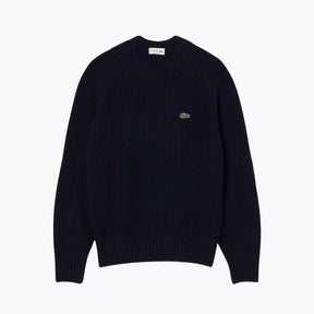 LC Thick Carded Wool Crew Neck Sweater