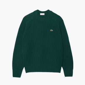 LC Thick Carded Wool Crew Neck Sweater