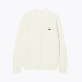 LC Thick Carded Wool Crew Neck Sweater