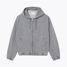 LC Washed Effect Denim Hooded Jacket