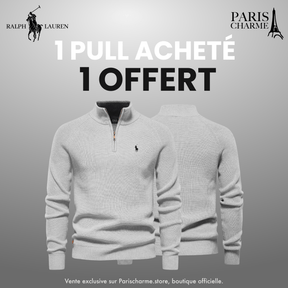 Pull Col Zippé  R&L 1+1 (DÉSTOCKAGE)