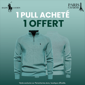 Pull Col Zippé  R&L 1+1 (DÉSTOCKAGE)