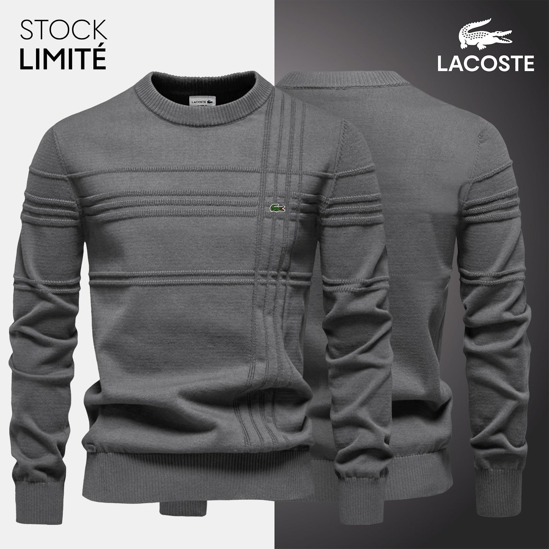 Pull Homme Texturé LC™ (DÉSTOCKAGE)