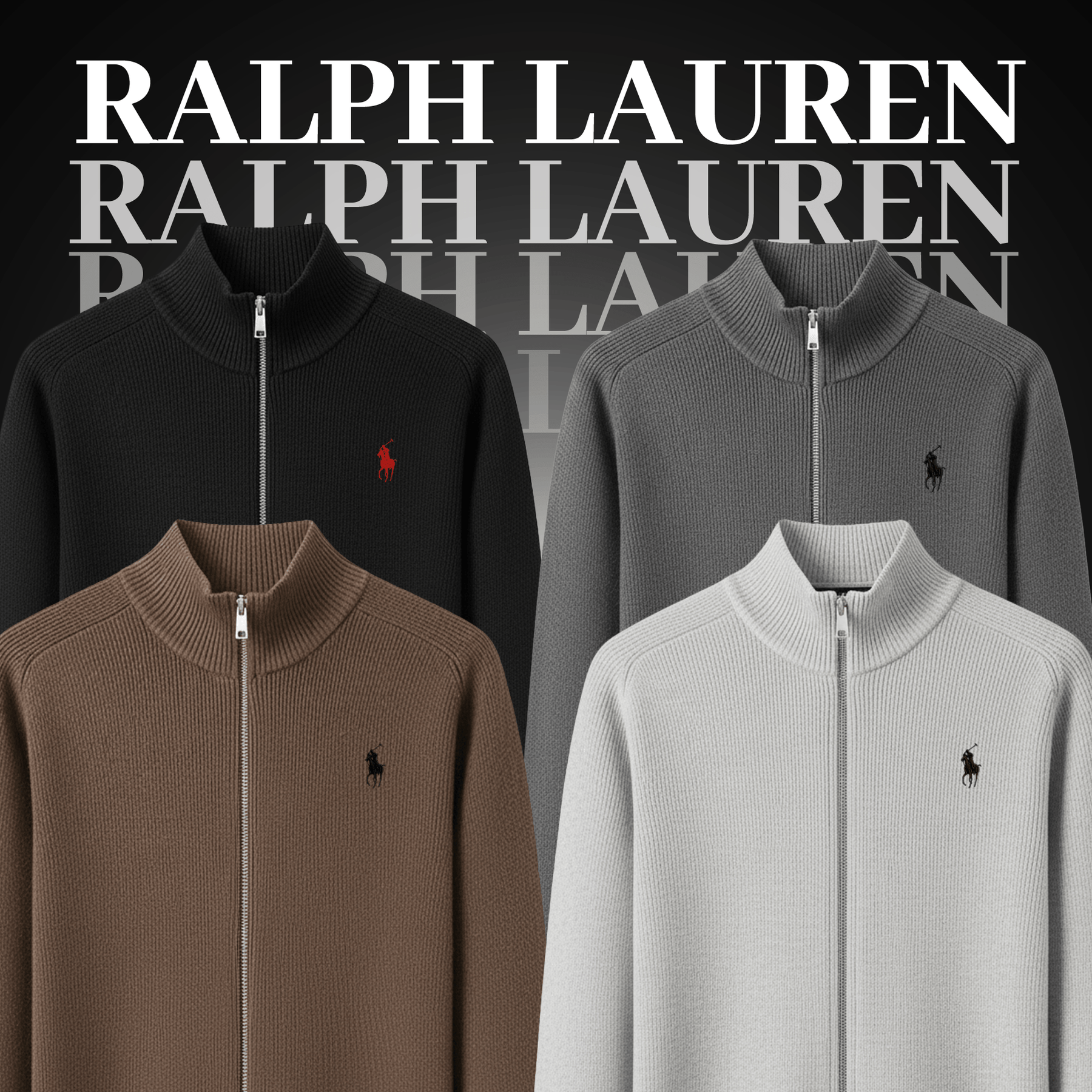 Pull Zippé RL Old Money – Édition 2025