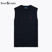 RL Cable-Knit Cotton Sweater Vest