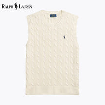 RL Cable-Knit Cotton Sweater Vest
