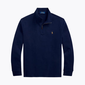 RL Estate-Rib Quarter-Zip Pullover