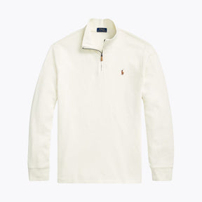 RL Estate-Rib Quarter-Zip Pullover