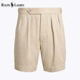 RL Relaxed Fit Pleated Twill Short