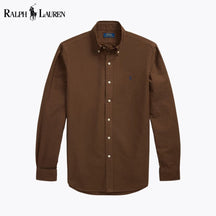 RL Slim Fit Garment-Dyed Oxford Shirt