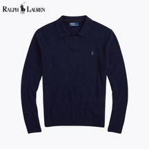 RL Wool Johnny-Collar Sweater