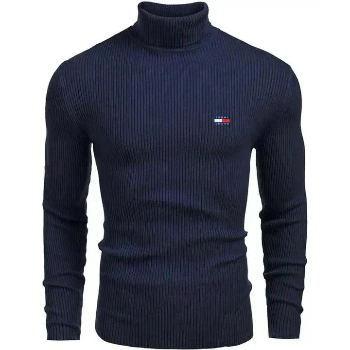 TH Turtleneck Classic Knit Sweater